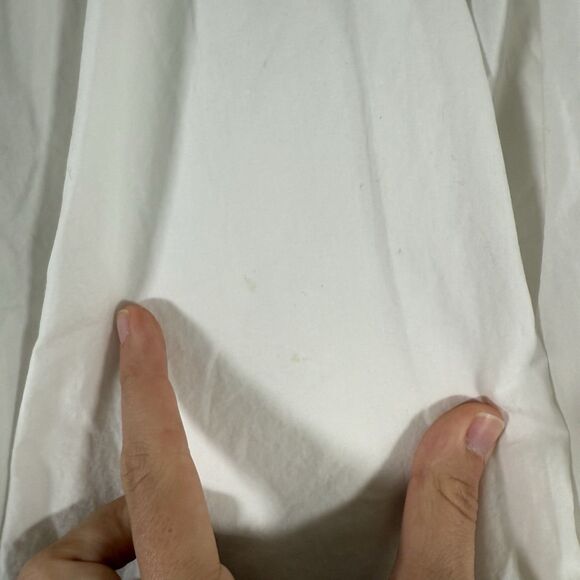 Gap Blouse Women's Medium White Long Sleeve Off the Shoulder 100% Cotton - Picture 4 of 11